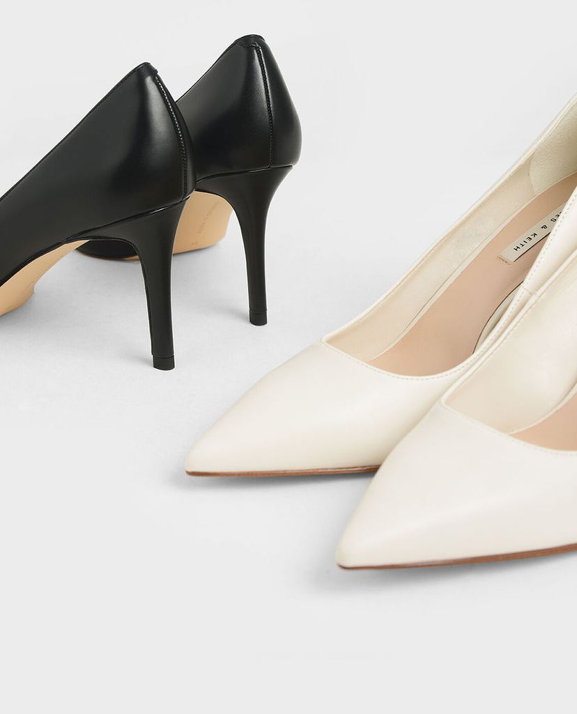 CHARLES & KEITH - Giày cao gót mũi nhọn Glitter Stiletto Pumps