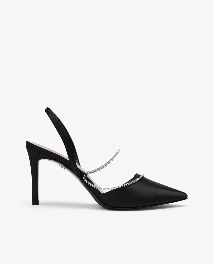 CHARLES & KEITH - Giày cao gót mũi nhọn Gem Strap Slingback