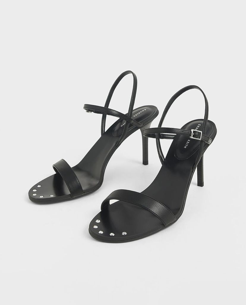 CHARLES & KEITH - Giày cao gót quai ngang Metallic Embellished