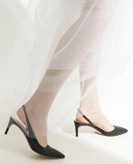 CHARLES & KEITH - Giày cao gót mũi nhọn Half D Orsay Slingback
