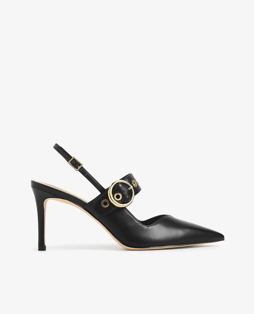 CHARLES & KEITH - Giày cao gót mũi nhọn Grommet Slingback