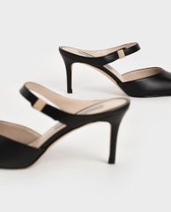 CHARLES & KEITH - Giày cao gót mũi nhọn hở gót hiện đại