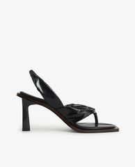 CHARLES & KEITH - Giày sandal cao gót Patent Slingback Thong