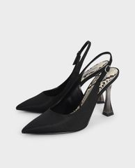CHARLES & KEITH - Giày cao gót mũi nhọn Clear Sculptural