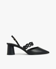 CHARLES & KEITH - Giày cao gót mũi nhọn Woven Strap Slingback