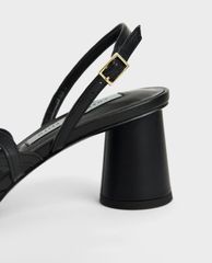 CHARLES & KEITH - Giày cao gót mũi nhọn Woven Strap Slingback