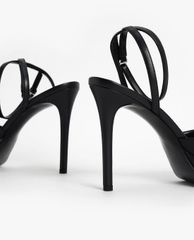 CHARLES & KEITH - Giày cao gót hở mũi Gem Embellished