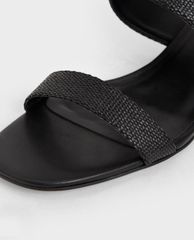 CHARLES & KEITH - Giày cao gót sandals Metal Buckle