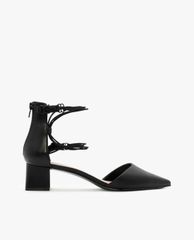 CHARLES & KEITH - Giày cao gót đế vuông mũi nhọn Strappy Pointed