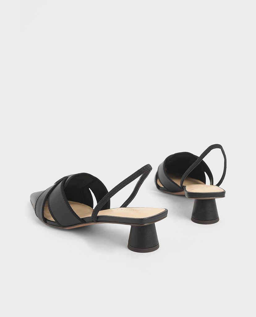 CHARLES & KEITH - Giày cao gót mũi nhọn Cylindrical Slingback