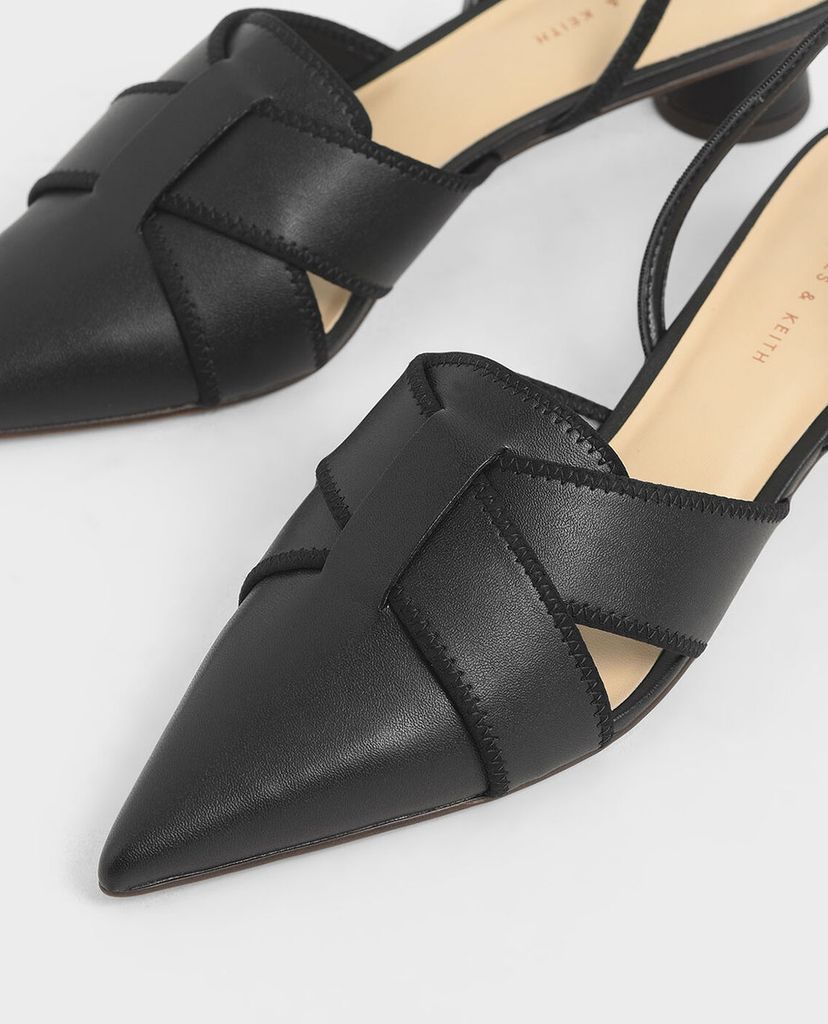 CHARLES & KEITH - Giày cao gót mũi nhọn Cylindrical Slingback
