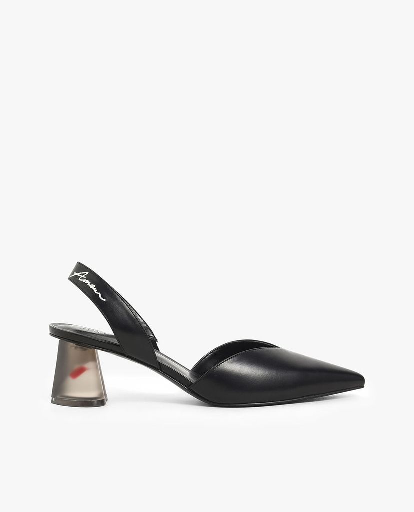 CHARLES & KEITH - Giày cao gót đế trong Sculptural Lucite