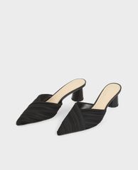 CHARLES & KEITH - Giày cao gót mũi nhọn Pleated Pointed Toe