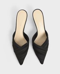 CHARLES & KEITH - Giày cao gót mũi nhọn Pleated Pointed Toe