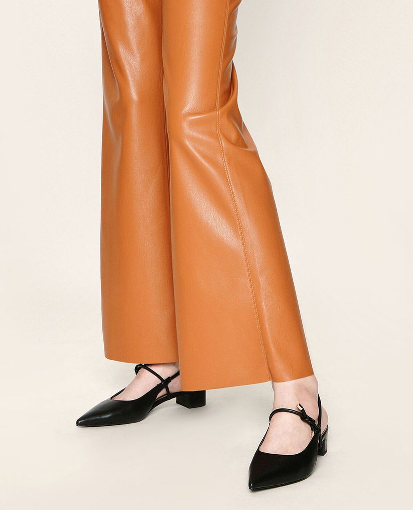 CHARLES & KEITH - Giày cao gót mũi nhọn Front Tie Slingback
