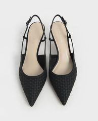 CHARLES & KEITH - Giày cao gót mũi nhọn quai mảnh hiện đại