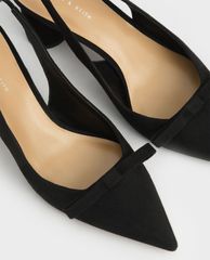 CHARLES & KEITH - Giày cao gót mũi nhọn Bow Slingback