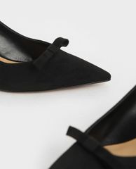 CHARLES & KEITH - Giày cao gót mũi nhọn Bow Slingback