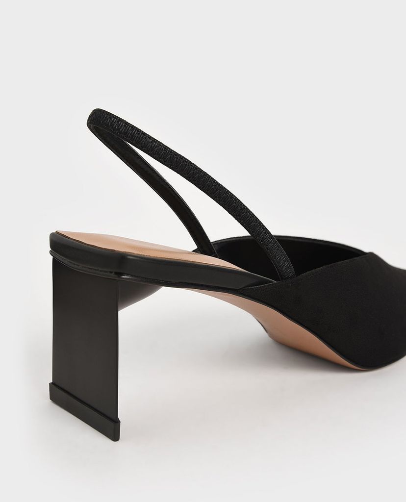 CHARLES & KEITH - Giày cao gót mũi nhọn Textured Blade