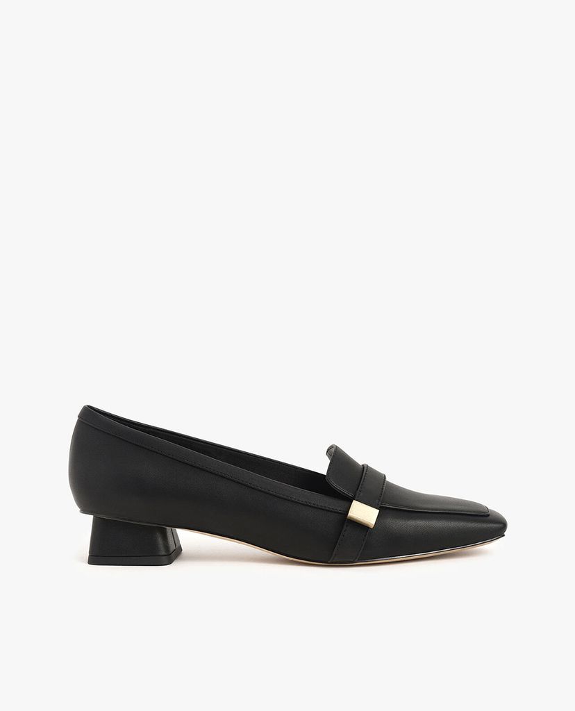 CHARLES & KEITH - Giày cao gót mũi vuông đế trụ Square Toe Penny