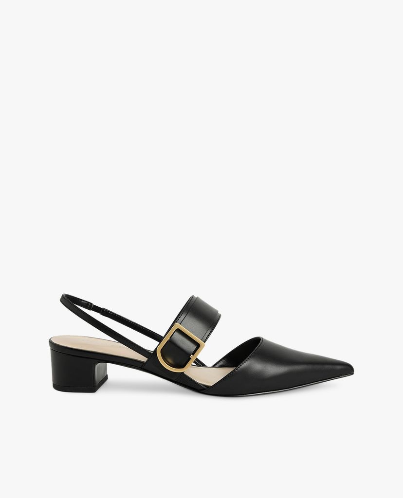 CHARLES & KEITH - Giày cao gót mũi nhọn Buckle Slingback