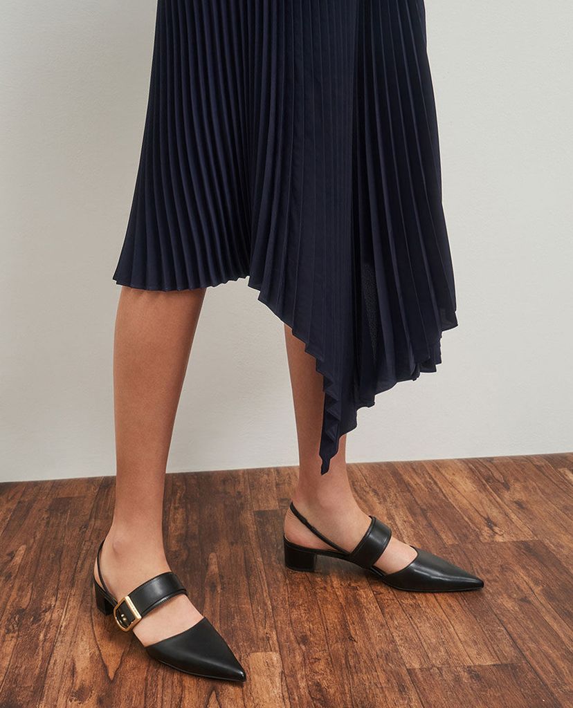 CHARLES & KEITH - Giày cao gót mũi nhọn Buckle Slingback