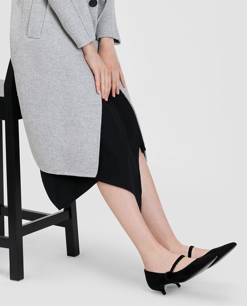CHARLES & KEITH - Giày cao gót mũi nhọn Kitten Heel