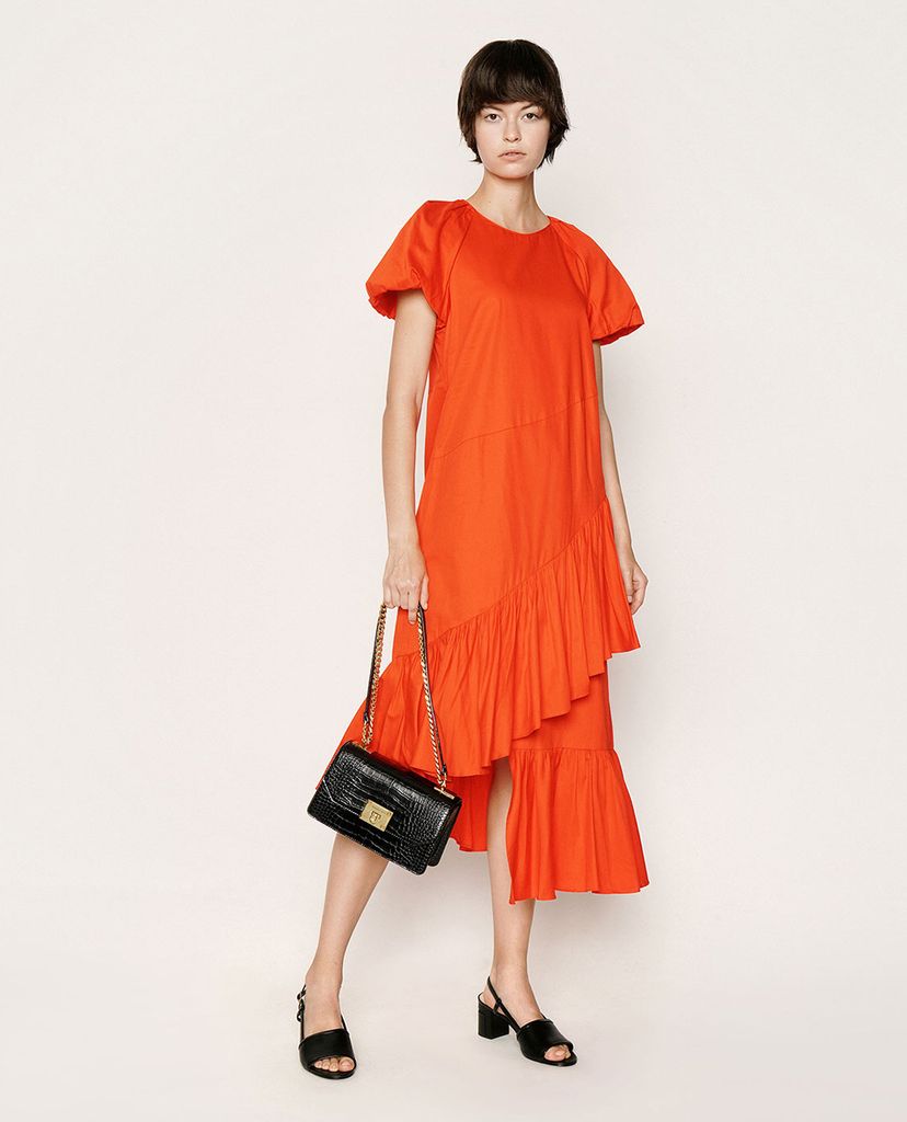 CHARLES & KEITH - Giày cao gót hở mũi đế trụ thời trang