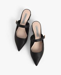 CHARLES & KEITH - Giày mules mũi nhọn Mary Jane