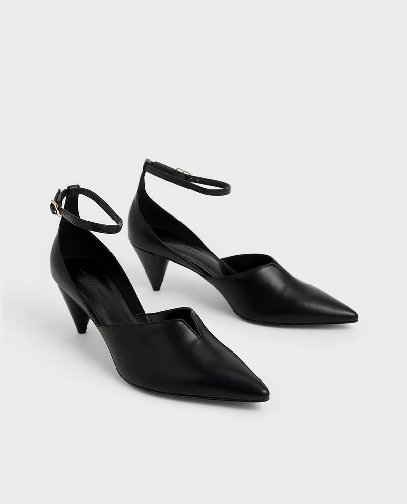 CHARLES & KEITH - Giày cao gót mũi nhọn D Orsay Cone