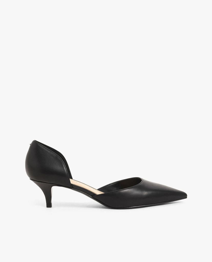 CHARLES & KEITH - Giày cao gót mũi nhọn Patent D Orsay Kitten