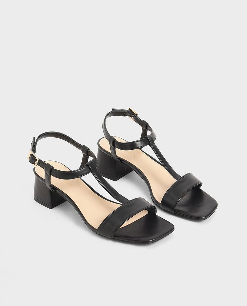 CHARLES & KEITH - Giày cao gót đế trụ T Bar Block