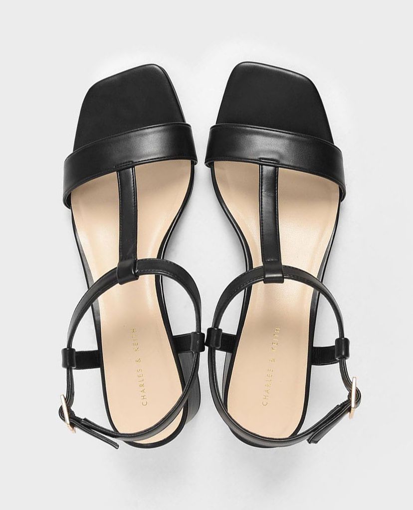 CHARLES & KEITH - Giày cao gót đế trụ T Bar Block