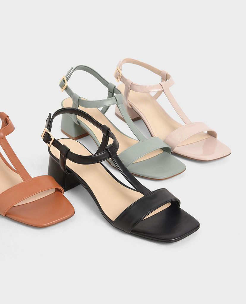 CHARLES & KEITH - Giày cao gót đế trụ T Bar Block