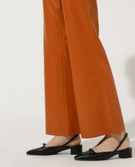 CHARLES & KEITH - Giày cao gót mũi nhọn đế vuông Front Tie Slingback
