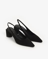 CHARLES & KEITH - Giày cao gót mũi nhọn đế trụ thanh lịch