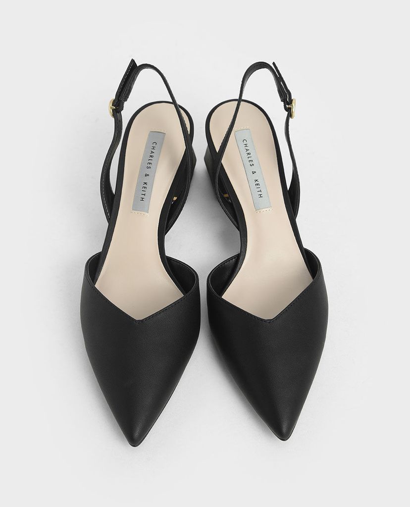 CHARLES & KEITH - Giày cao gót mũi nhọn Trapeze Heel Slingback