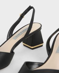 CHARLES & KEITH - Giày cao gót mũi nhọn Trapeze Heel Slingback
