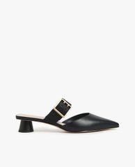 CHARLES & KEITH - Giày cao gót mũi nhọn Satin Grommet Buckle