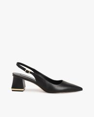 CHARLES & KEITH - Giày cao gót mũi nhọn Metallic Accent Slingback