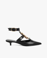 CHARLES & KEITH - Giày cao gót mũi nhọn Chain Link Ankle Strap