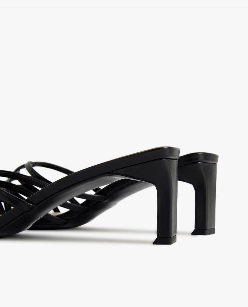 CHARLES & KEITH - Giày cao gót quai mảnh Strappy Square Toe