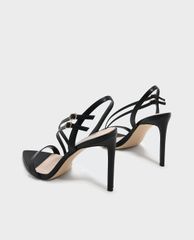 CHARLES & KEITH - Giày sandal cao gót phối quai ngang chéo thời trang