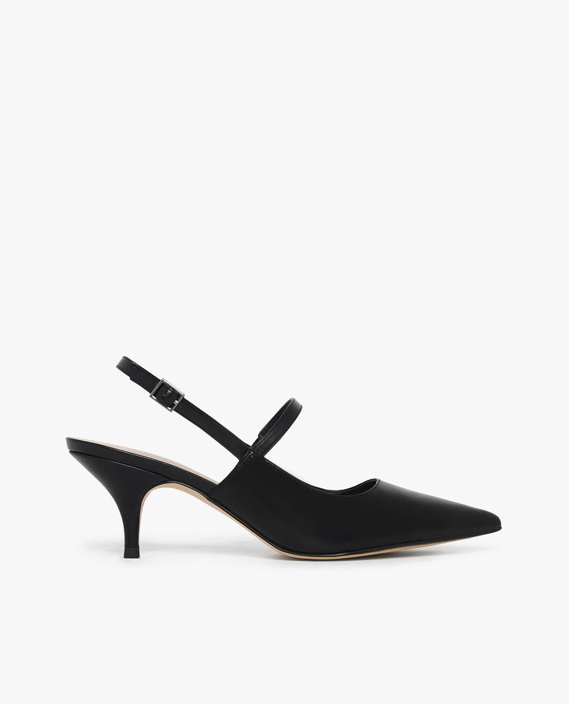 CHARLES & KEITH - Giày cao gót mũi nhọn Slingback Kitten
