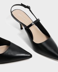 CHARLES & KEITH - Giày cao gót mũi nhọn Slingback Kitten