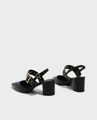 CHARLES & KEITH - Giày cao gót mũi nhọn Studded Pointed Slingbacks