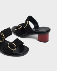 CHARLES & KEITH - Giày sandal cao gót Double Strap