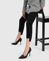 CHARLES & KEITH - Giày cao gót mũi nhọn Asymmetrical Topline Pumps
