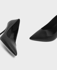 CHARLES & KEITH - Giày cao gót mũi nhọn Asymmetrical Topline Pumps