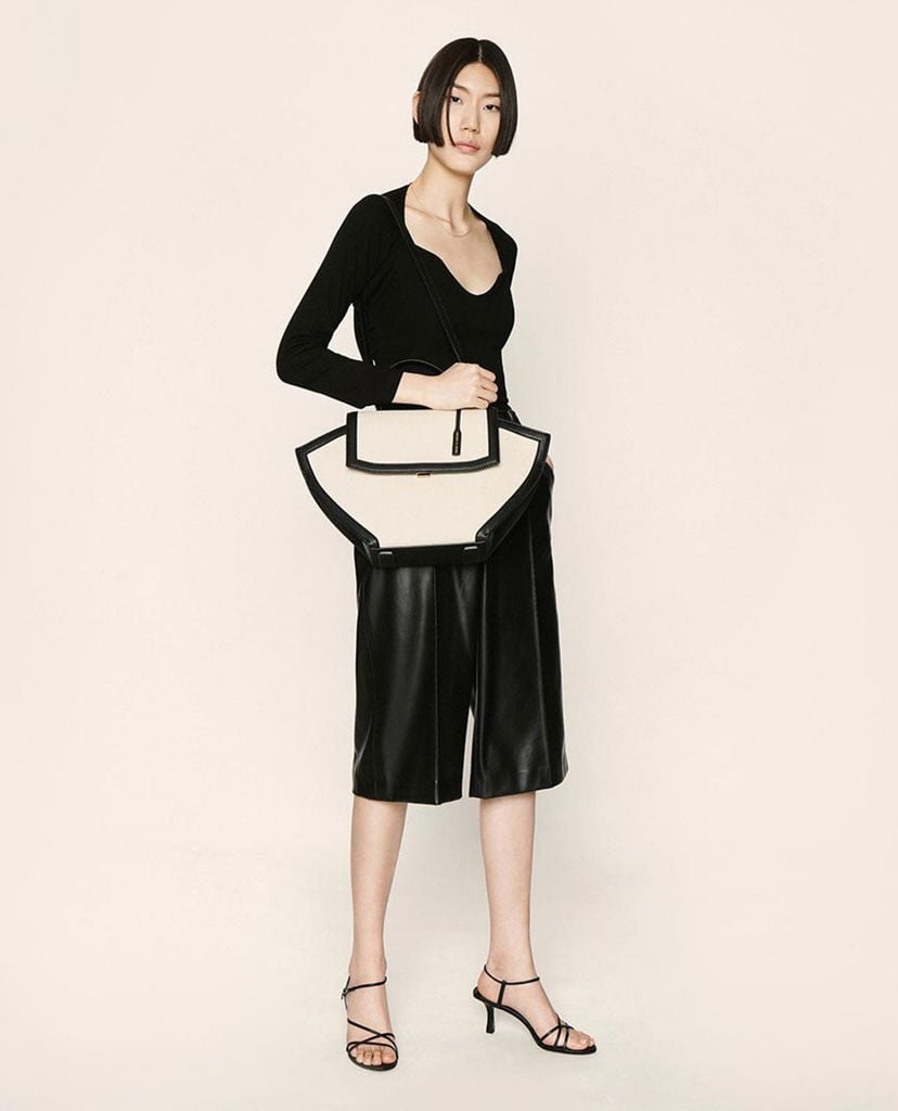 CHARLES & KEITH - Giày cao gót hở mũi phối quai thời trang
